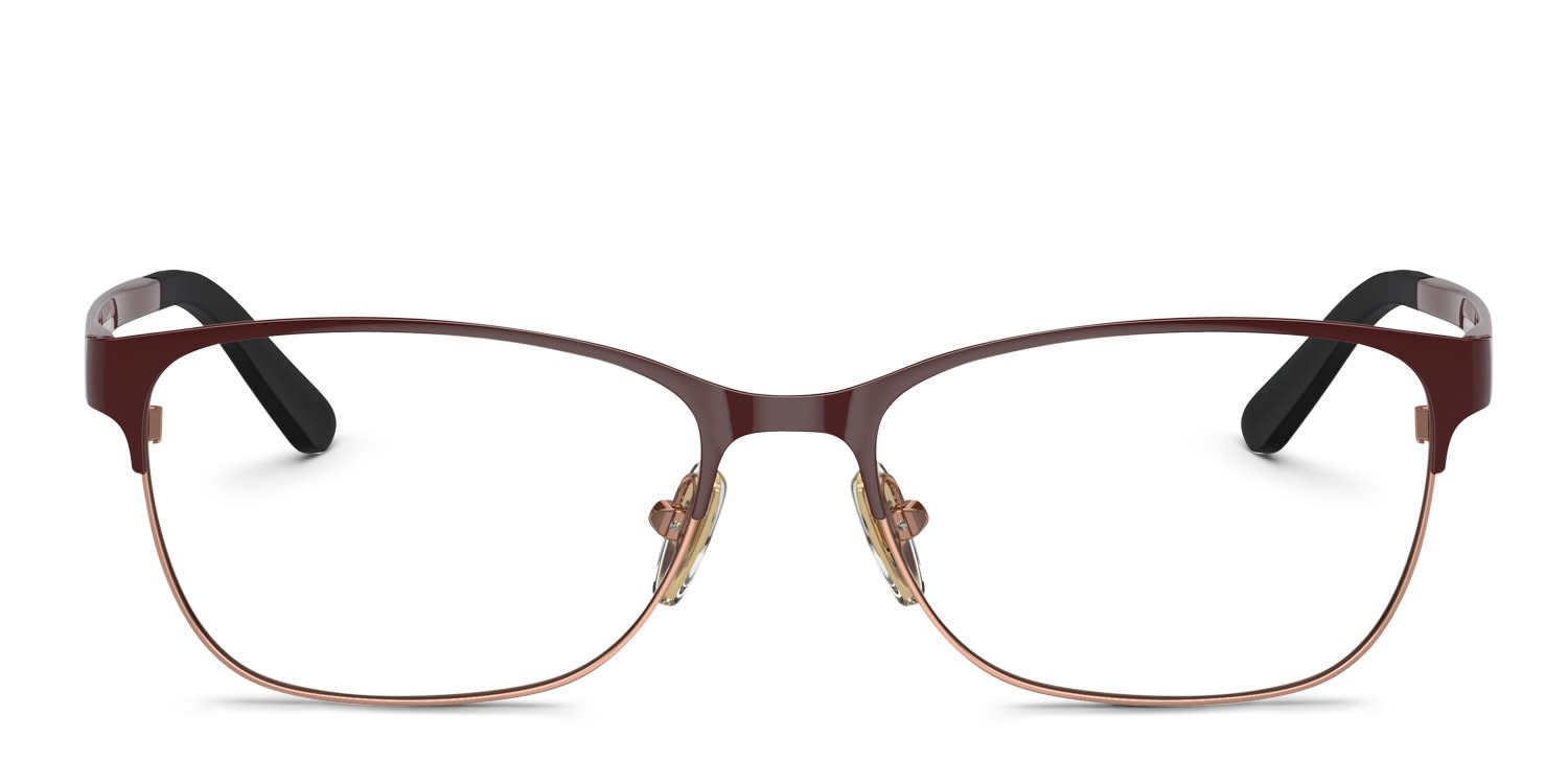 Vogue VO3940 Red, Rose Gold glasses - Red / Rose Gold - Frontal View