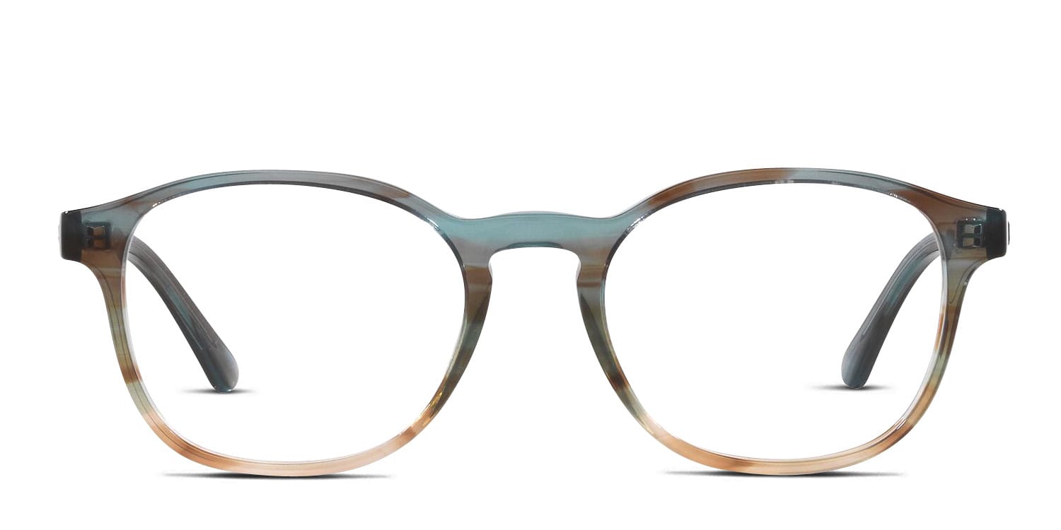 Ray-Ban RX5417 Blue , Green , Multicolor glasses - Blue / Green / Multicolor - Frontal View