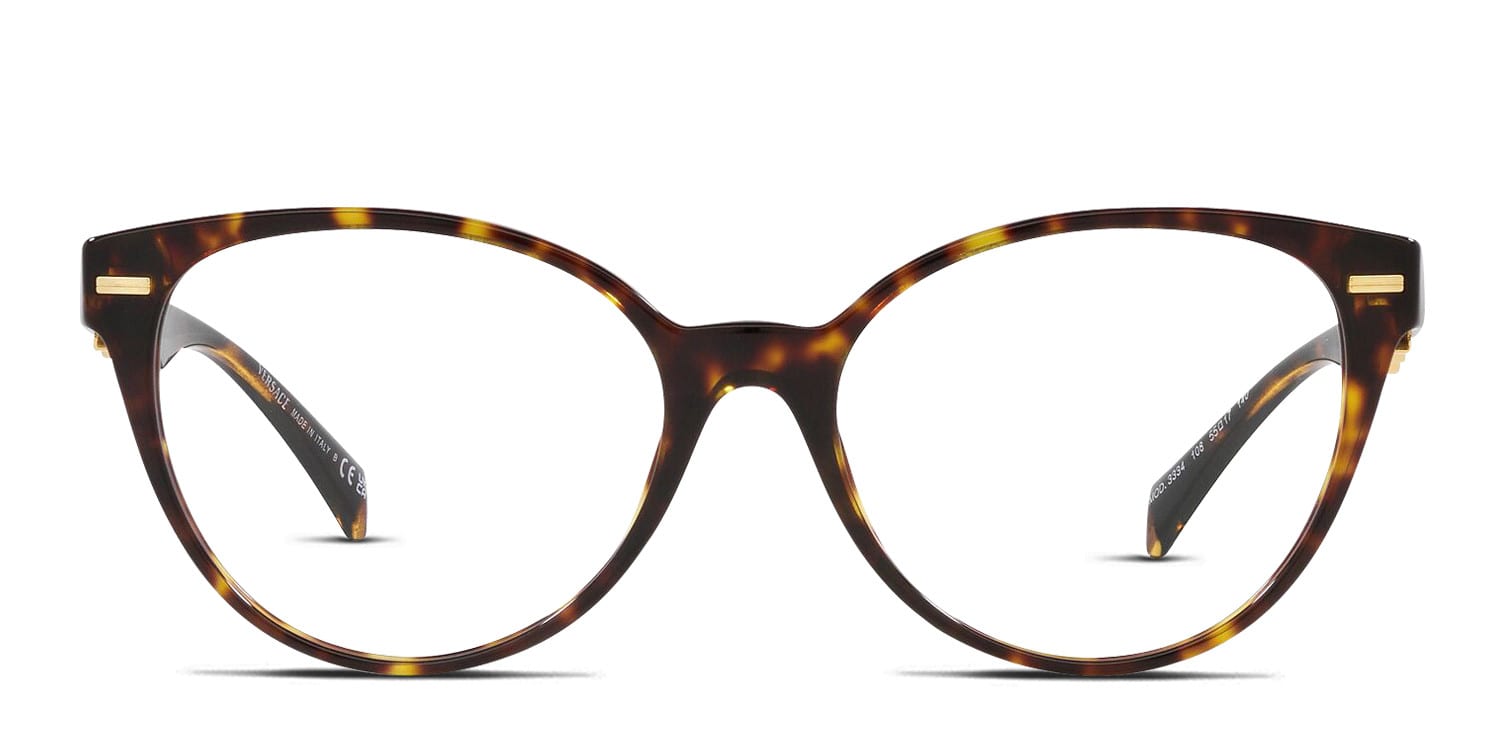Versace‎ Brown Tortoise Eyeglasses Versace 3372U Eyeglasses main image 2