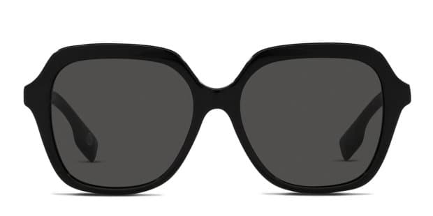 BURBERRY BLACK LABEL 度あり Burberry BE4389 Joni Shiny Black Prescription Sunglasses - 50% Off