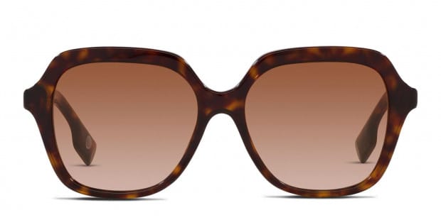Burberry BE4389 Joni Brown, Tortoise Prescription Sunglasses - 50