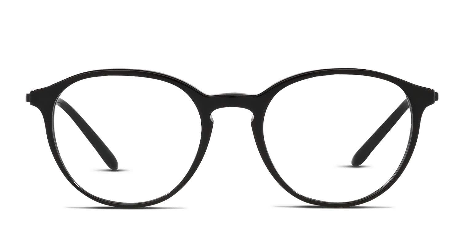 Giorgio Armani AR7237 Shiny Black Eyeglasses | Includes FREE Rx Lenses