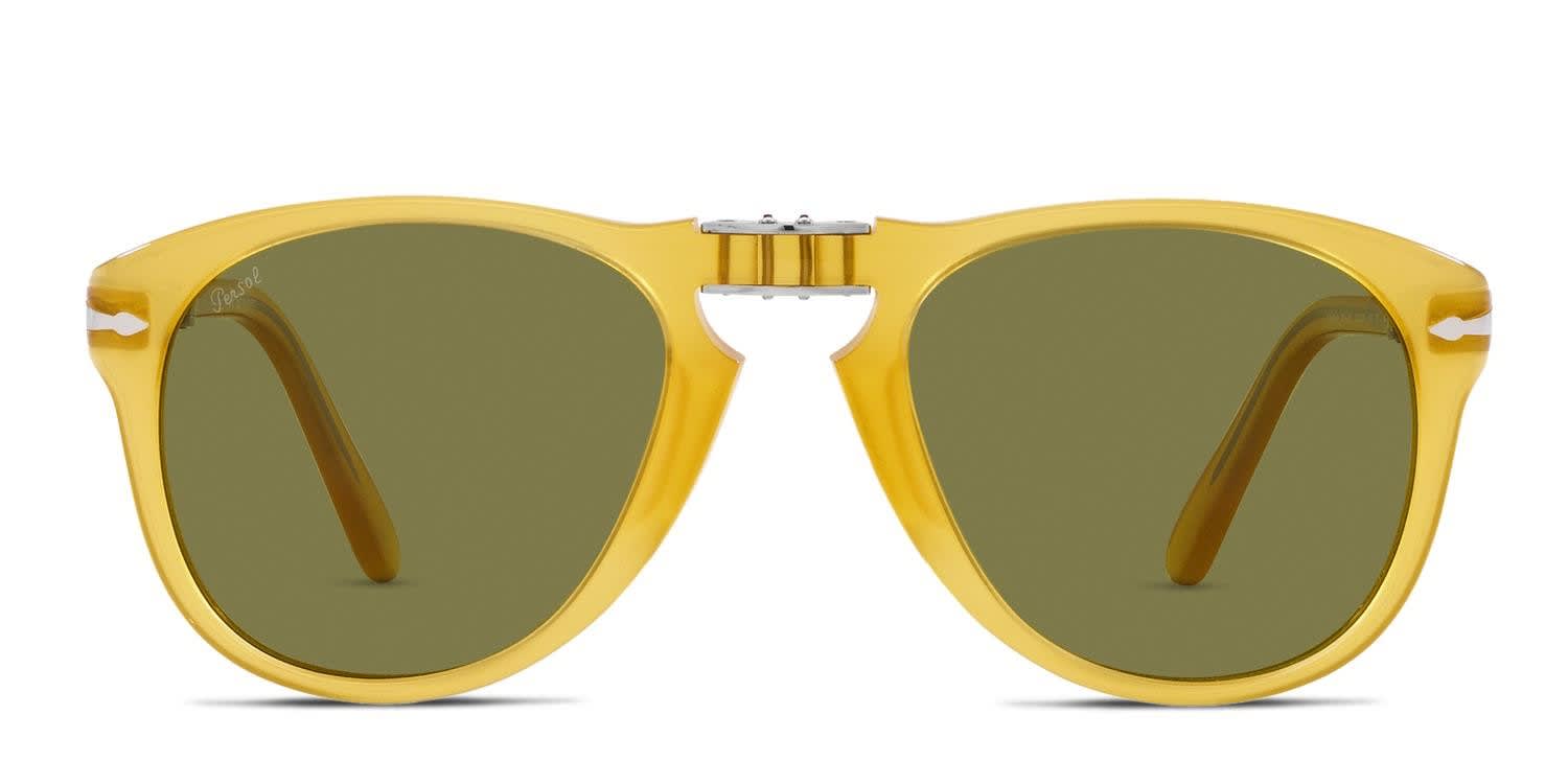 Persol PO0714SM Steve McQueen Folding Yellow glasses - Yellow - Frontal View