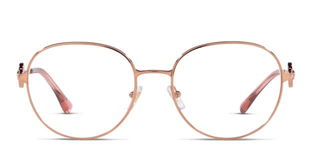 Versace VE1288 Gold , Pink Eyeglasses | Includes FREE Rx Lenses