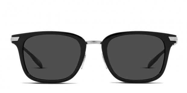 Burberry BE4395 Peter Black, Silver Prescription Sunglasses - 50