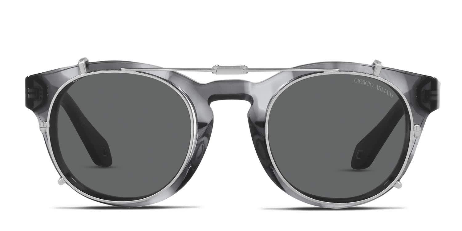 Giorgio Armani AR8190U Gray w/Clip-On Eyeglasses | Includes FREE