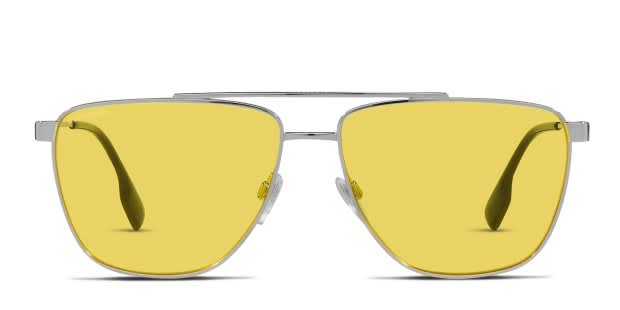 Burberry BE3141 Blaine Silver , Yellow Prescription Sunglasses