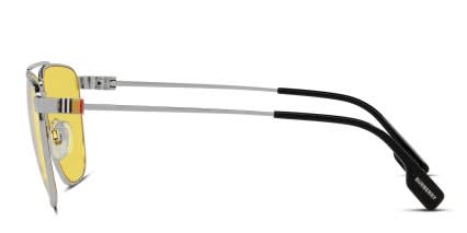 Burberry BE3141 Blaine Silver , Yellow glasses - Silver / Yellow - Side View