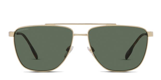 Burberry BE3141 Blaine Gold Green Prescription Sunglasses 50 Off Lenses