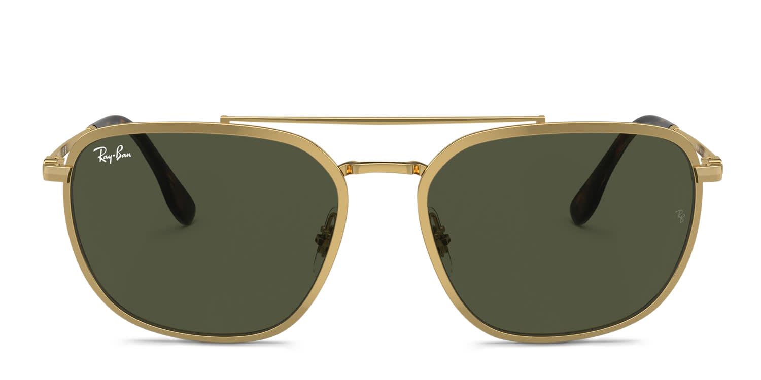 Raybank Rb3708 Ray-Ban RB3708 Gold Prescription Sunglasses