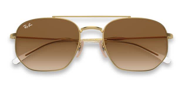 Ray-Ban RB3707 Gold Prescription Sunglasses