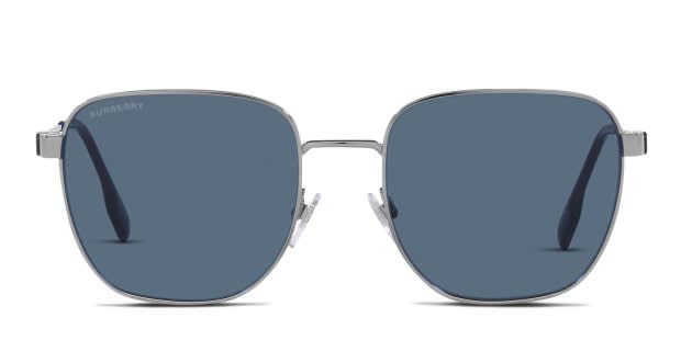 Burberry BE3142 Drew Gunmetal Prescription Sunglasses - 50% Off Lenses