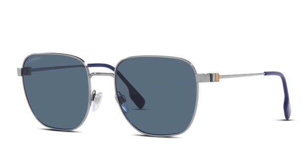 BURBERRY サンングラス B3142 メンズ Burberry BE3142 Drew Gunmetal Prescription Sunglasses - 50% Off Lenses