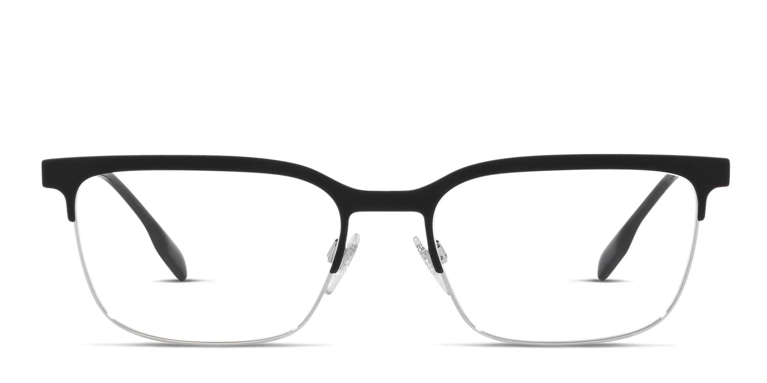Burberry BE1375 Douglas Black/Silver Eyeglasses | Includes FREE Rx