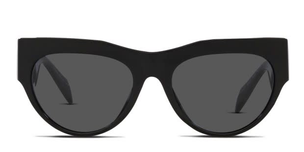 Versace black cat eye sunglasses discount