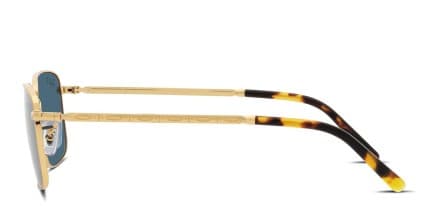 Ray-Ban RB3717 Gold, Blue glasses - Gold / Blue - Side View