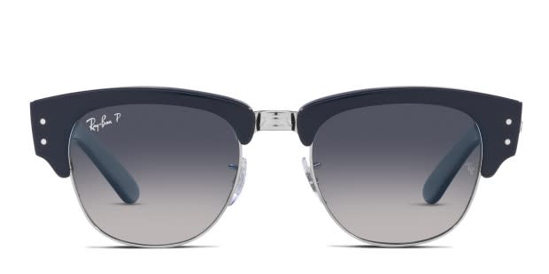 Ray Ban RB0316S Mega Clubmaster Blue Silver Prescription Sunglasses 50 Off Lenses