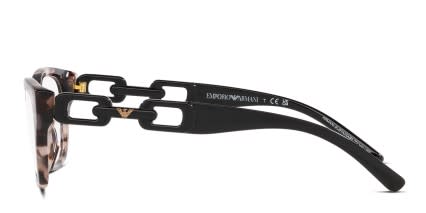 Emporio Armani EA3223U Universal Fit Pink , Tortoise glasses - Pink / Tortoise - Side View