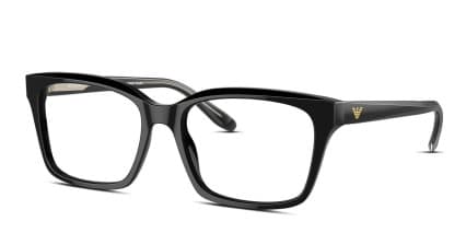 Emporio Armani EA3219F Black glasses - Black - Angle View