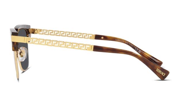 Versace VE4447 Tortoise, Gold Prescription Sunglasses - 50% Off Lenses