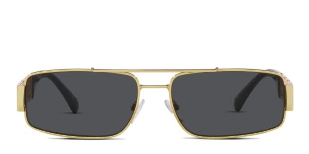 Versace VE2257 Gold Prescription Sunglasses - 50% Off Lenses