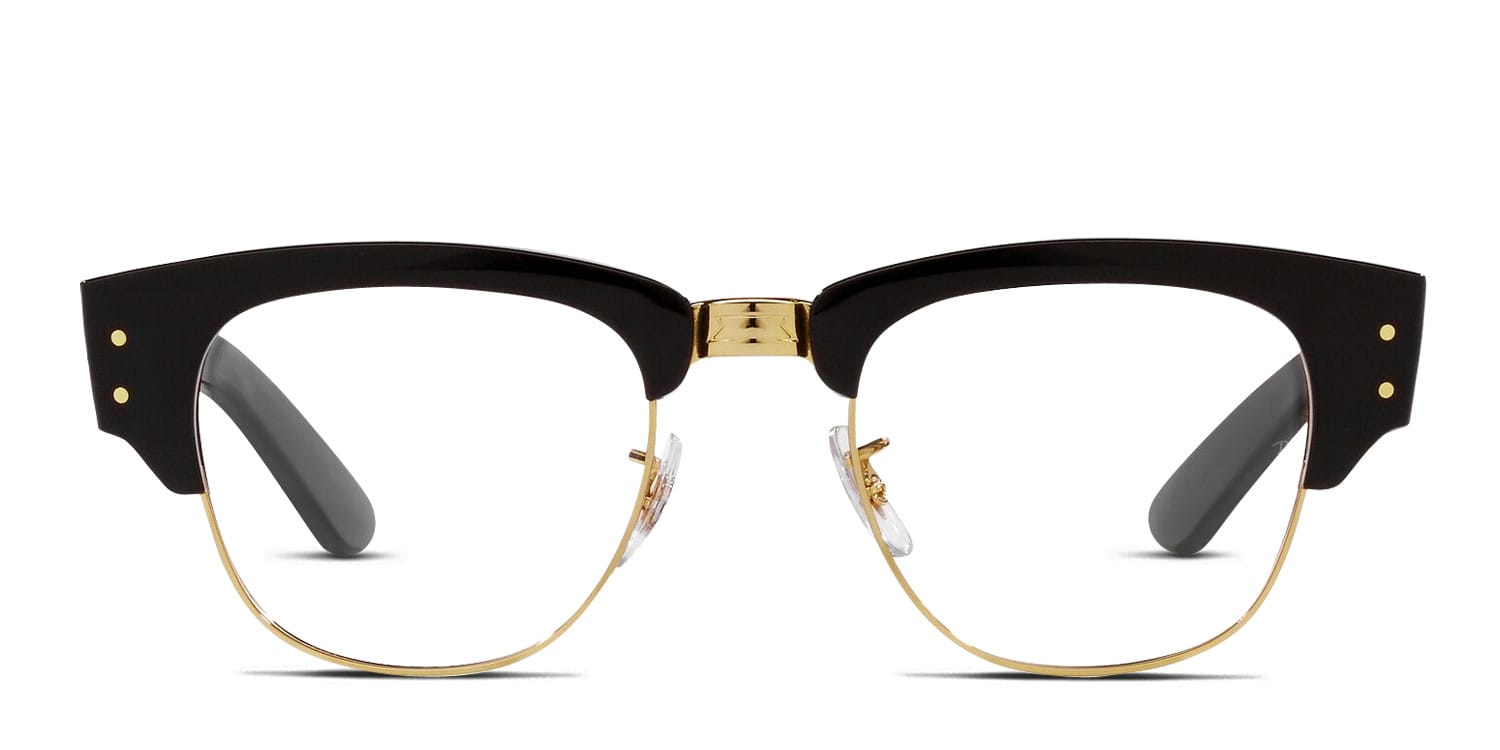 Ray-Ban RX0316V Mega Clubmaster Black , Gold glasses - Black / Gold - Frontal View