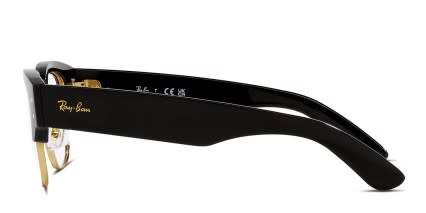 Ray-Ban RX0316V Mega Clubmaster Black , Gold glasses - Black / Gold - Side View