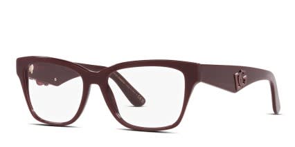 Dolce & Gabbana DG3370 Red glasses - Red - Angle View