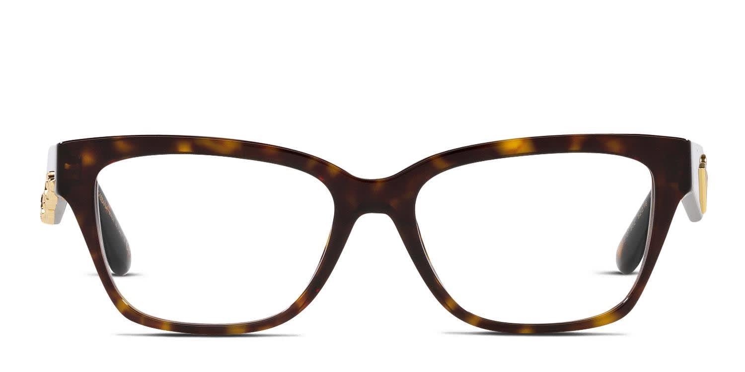 Dolce & Gabbana DG3370 Tortoise Eyeglasses | Includes FREE Rx Lenses