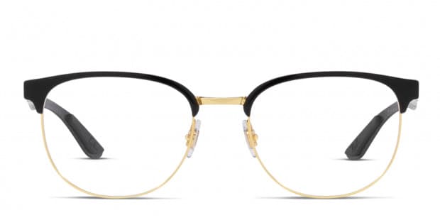 Ray Ban RX8422 Black Gold Eyeglasses Includes FREE Rx Lenses