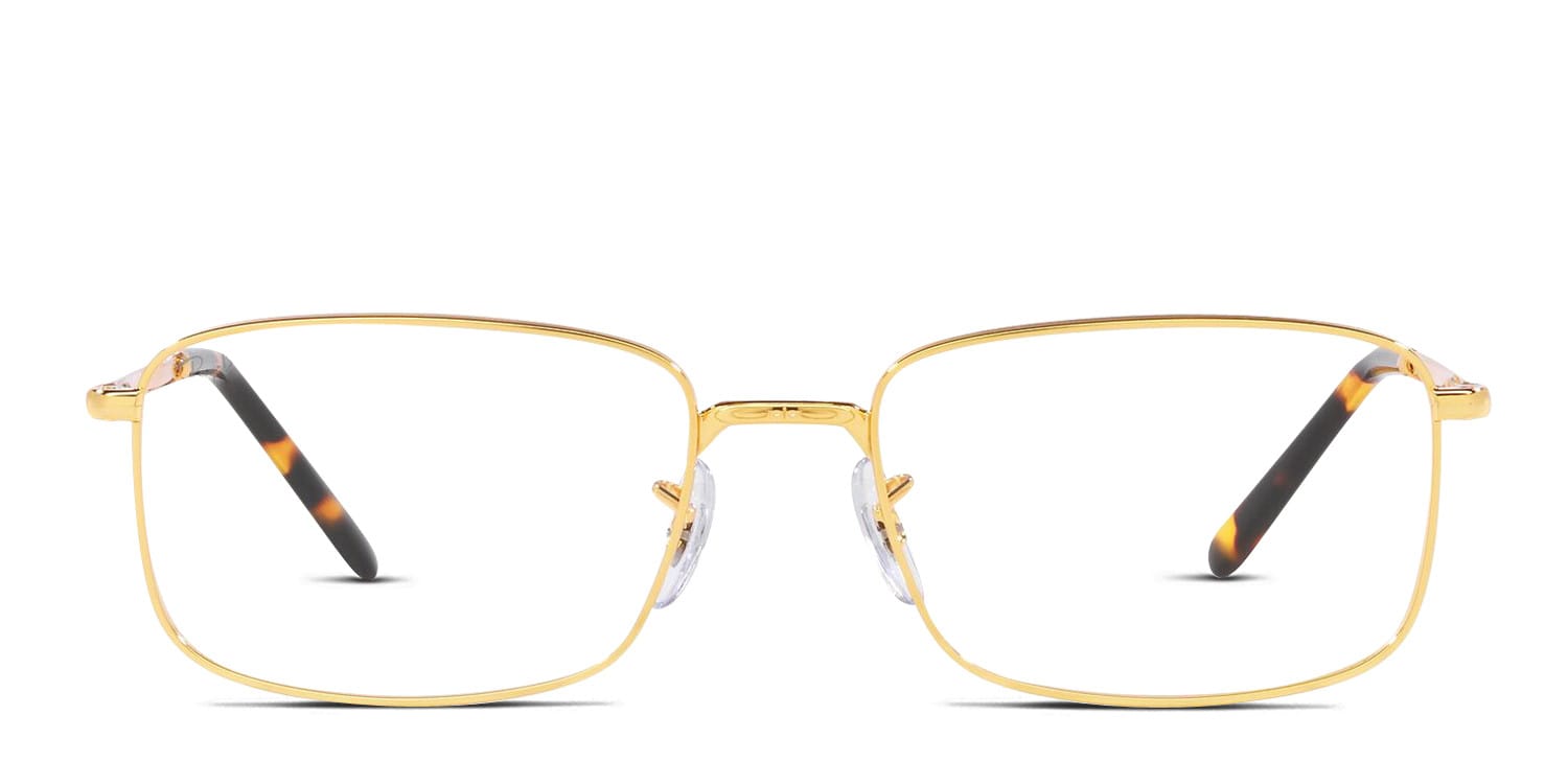 Ray-Ban RX3717V Gold glasses - Gold - Frontal View