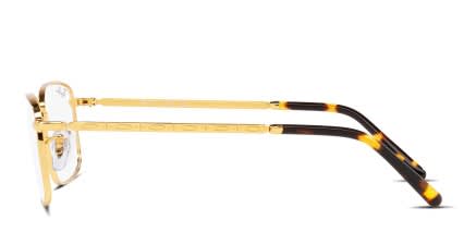 Ray-Ban RX3717V Gold glasses - Gold - Side View