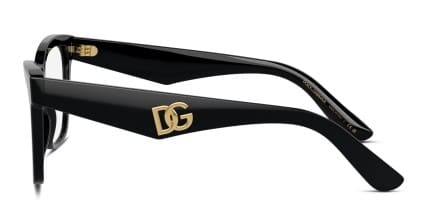Dolce & Gabbana DG3374 Shiny Black glasses - Shiny Black - Side View