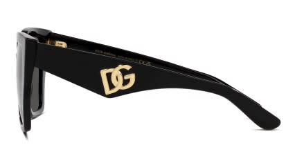 Dolce & Gabbana DG4438 Shiny Black glasses - Shiny Black - Side View