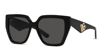 Dolce & Gabbana DG4438 Shiny Black glasses - Shiny Black - Angle View