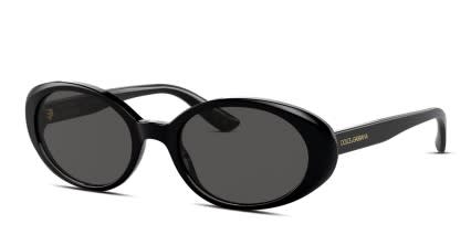 Dolce & Gabbana DG4443 Shiny Black glasses - Shiny Black - Angle View