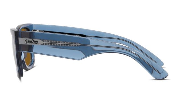 Ray-Ban RB0840S Mega Wayfarer Blue, Clear Prescription Sunglasses