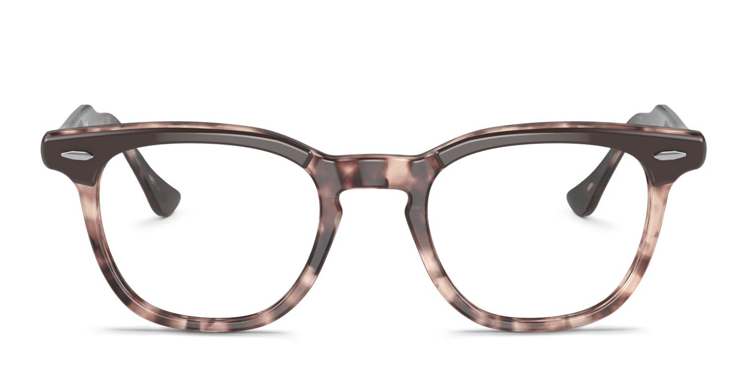 Ray-Ban RX5398 Hawkeye Brown, Pink, Tortoise glasses - Brown / Pink / Tortoise - Frontal View