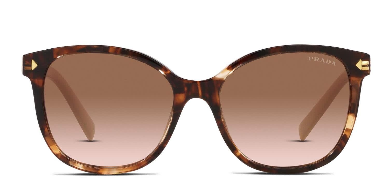 Prada PR 22ZS Brown, Tortoise glasses - Brown / Tortoise - Frontal View