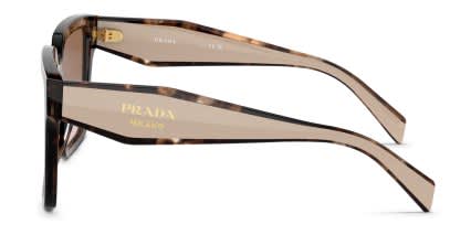 Prada PR24ZS Gold, Tortoise, Brown glasses - Gold / Tortoise / Brown - Side View