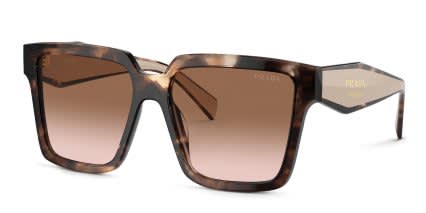 Prada PR24ZS Gold, Tortoise, Brown glasses - Gold / Tortoise / Brown - Angle View