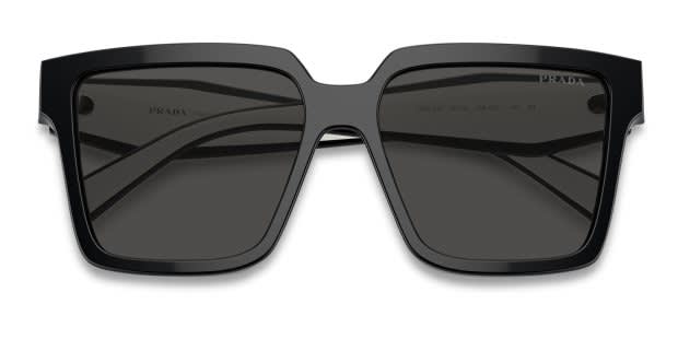 Prada PR 24ZS Shiny Black Prescription Sunglasses - 50% Off Lenses