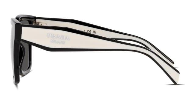 Prada PR 24ZS Shiny Black Prescription Sunglasses - 50% Off Lenses