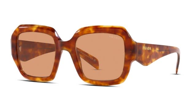 ララ Prada PR28ZS Orange , Tortoise Prescription Sunglasses - 50% Off