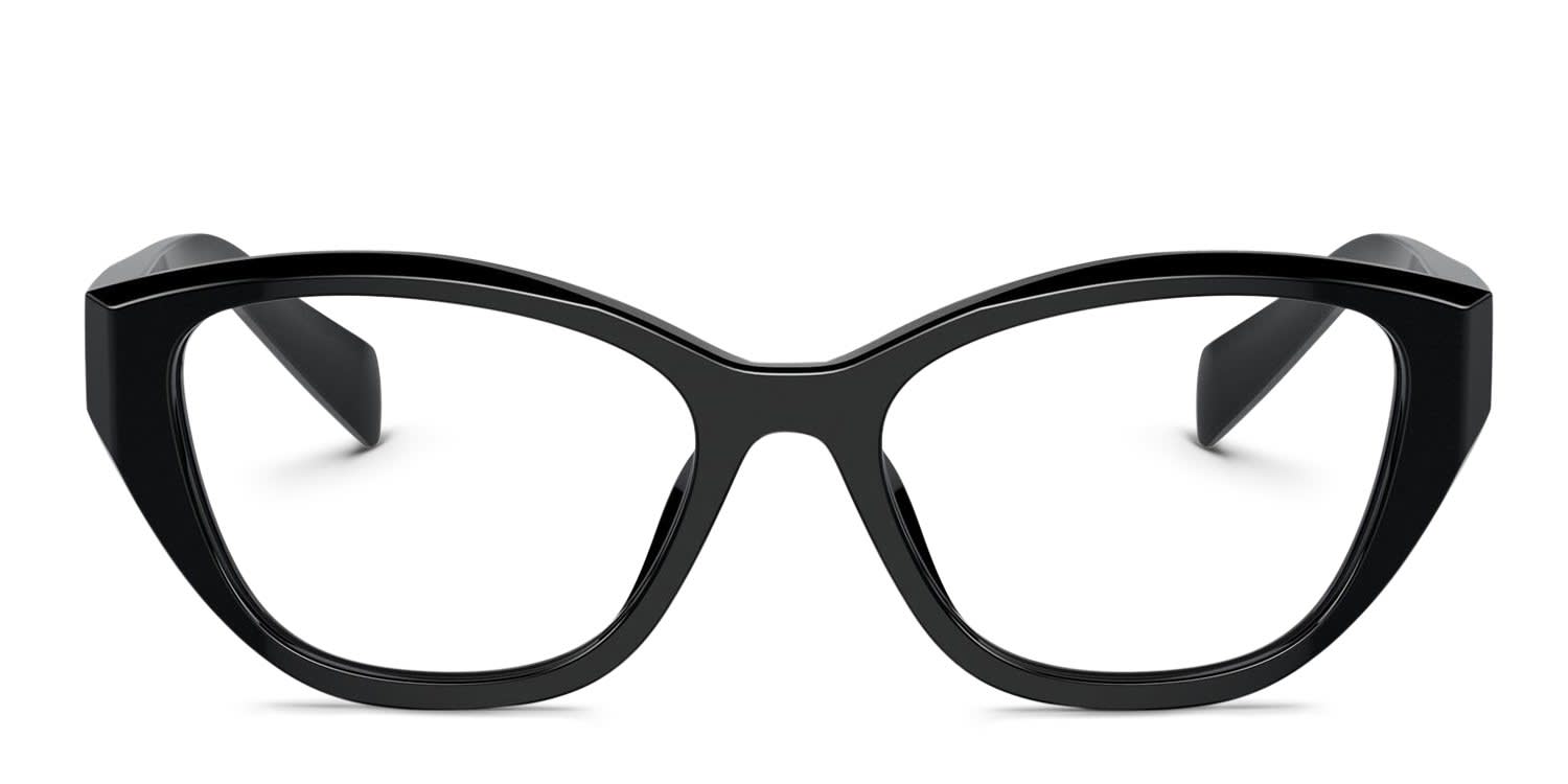 Prada PR21ZV Black glasses - Black - Frontal View