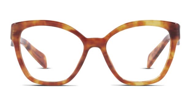 Prada PR20ZV Tortoise Eyeglasses | Includes FREE Rx Lenses