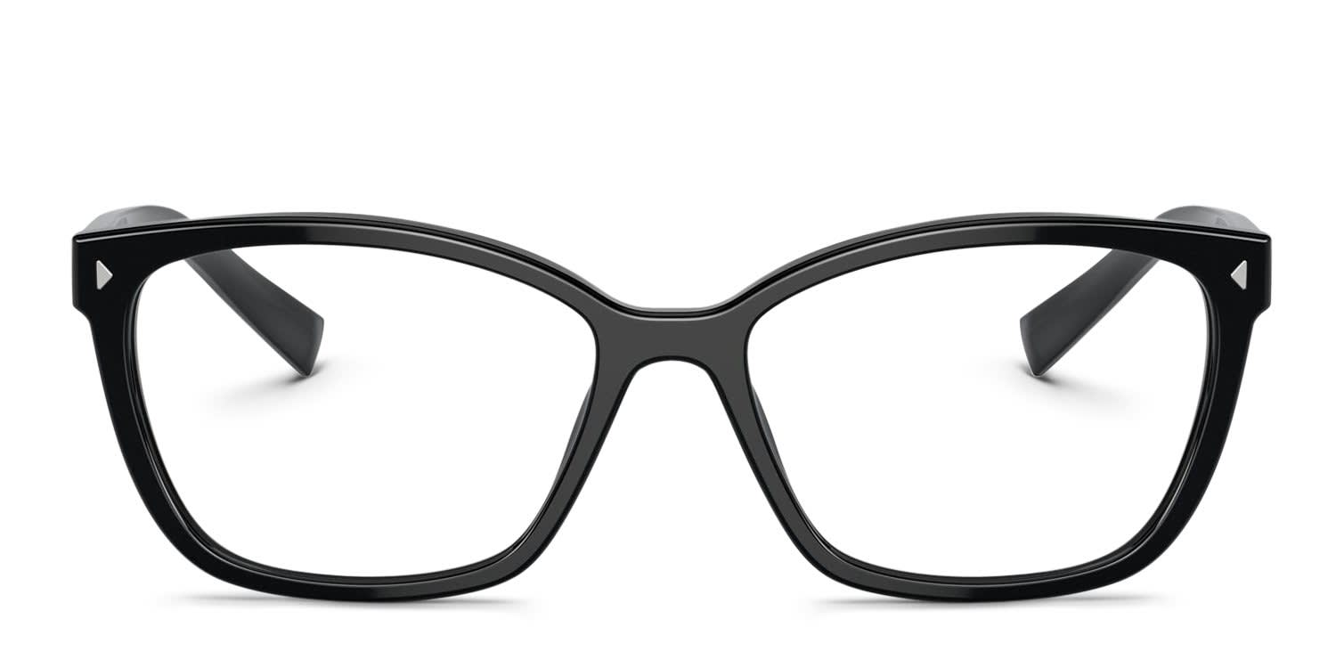 Prada PR15ZV Black glasses - Black - Frontal View