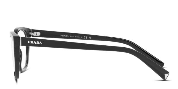 おしゃれ PRADA （プラダ）メガネフレーム  PR15ZV ブラック Prada PR 15ZV Eyeglasses | LensCrafters