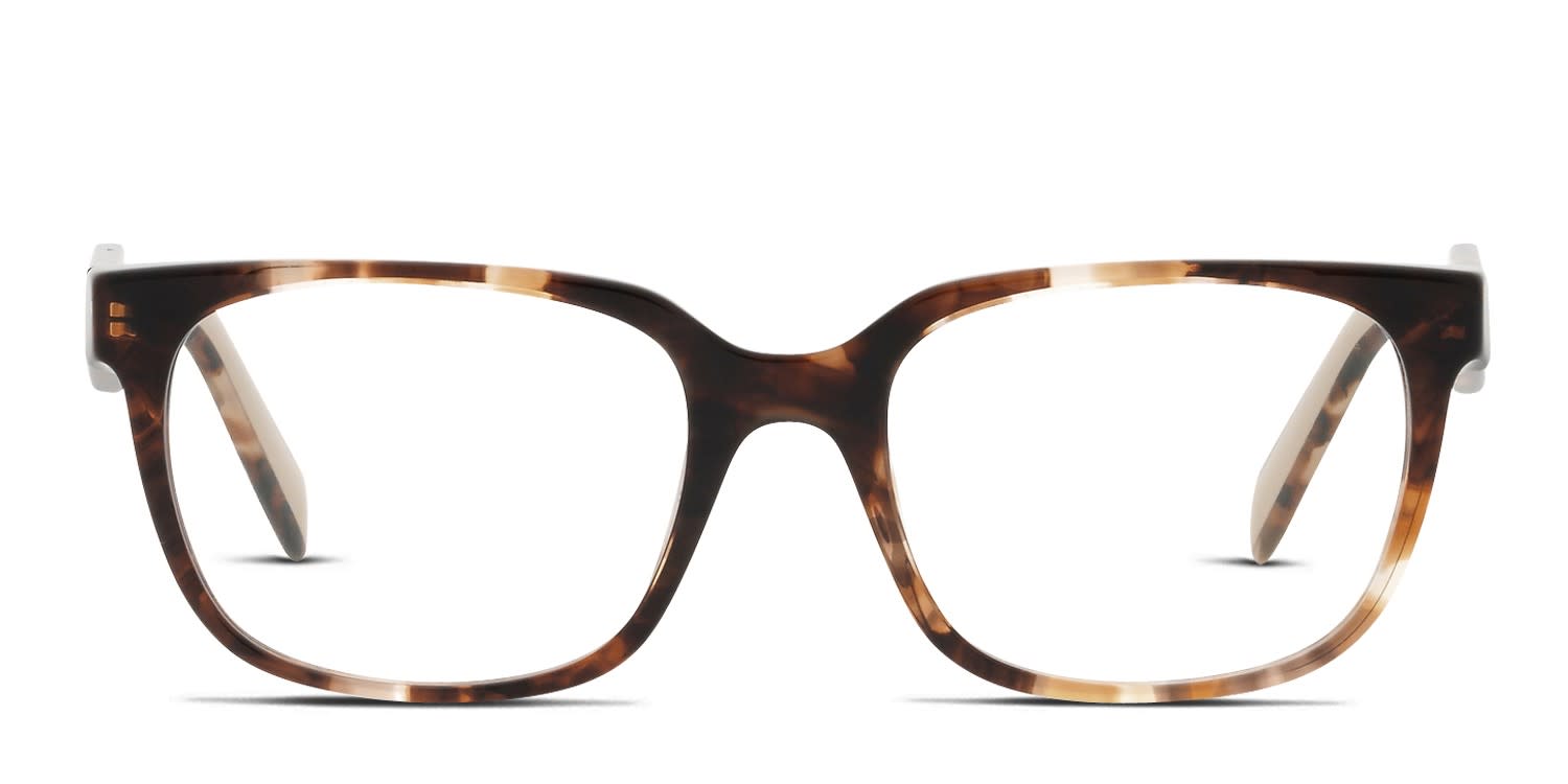 Prada PR17ZV Gold , Tortoise Eyeglasses | Includes FREE Rx Lenses