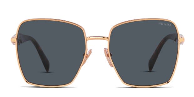 Prada PR64ZS Gold , Gray , Pink Prescription Sunglasses - 50% Off